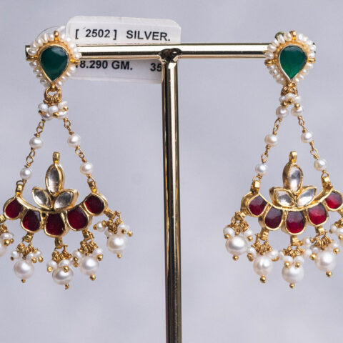 Emerald Pearl Waterfall Earrings